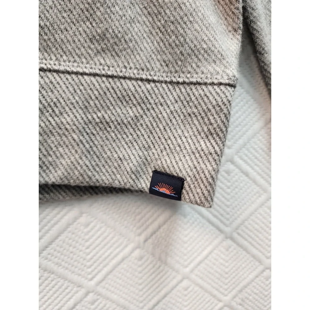 Faherty Legend Sweater Crew Mens 2XL Gray Twill Pullover Long Sleeve NEW $128